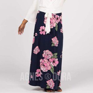 Agnes & Dora™ Essential Maxi Skirt Graphic Peony P
